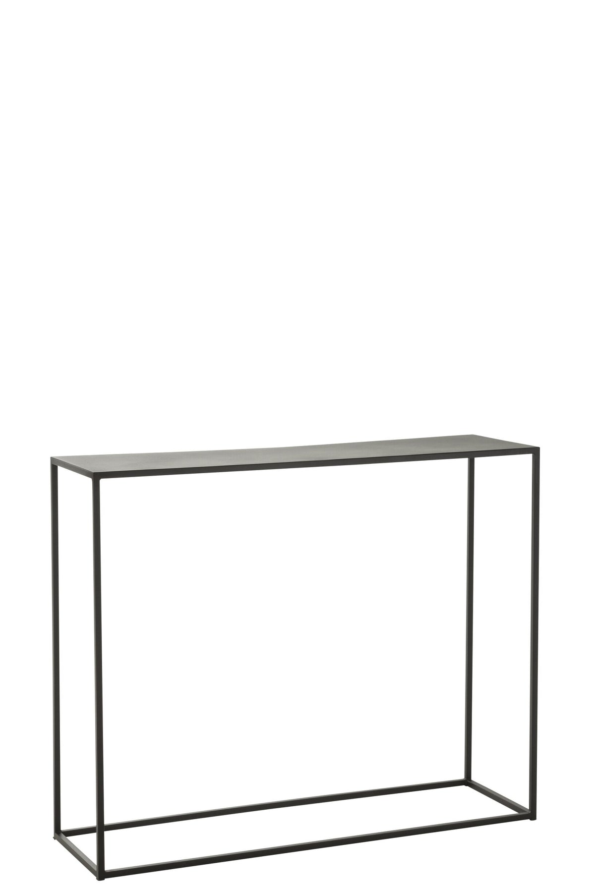 Console Rectangle Metal Black