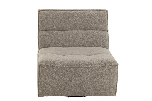 Armchair Swivel Square Foam Taupe