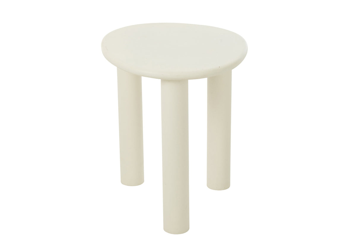 Side Table Bali Mdf/Pvc White Small