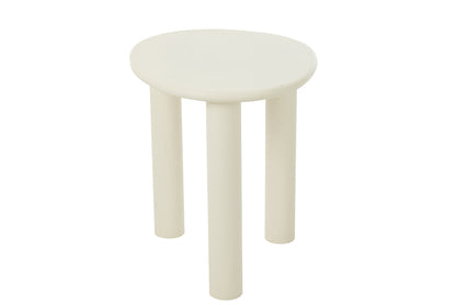 Side Table Bali Mdf/Pvc White Small