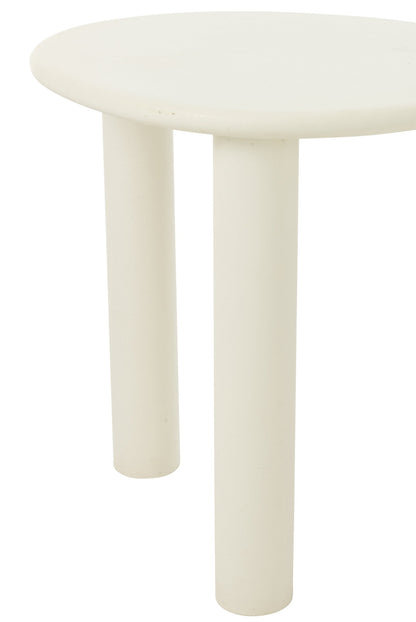 Side Table Bali Mdf/Pvc White Small