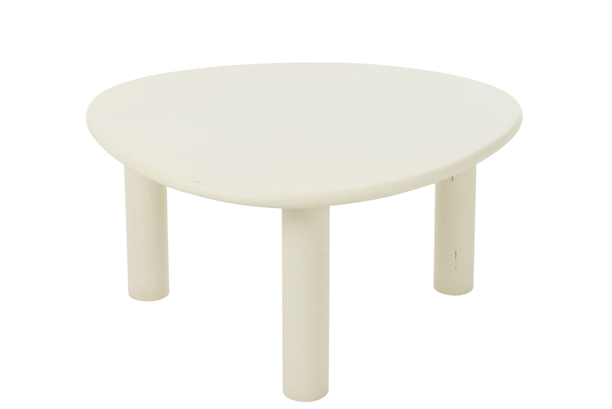 Side Table Bali Mdf/Pvc White Medium