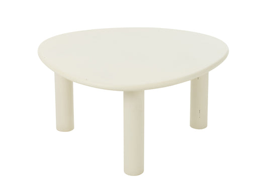 Side Table Bali Mdf/Pvc White Medium