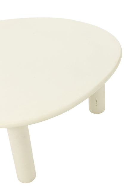 Side Table Bali Mdf/Pvc White Medium