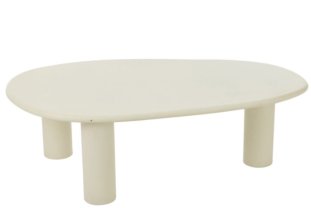 Side Table Bali Mdf/Pvc White Large