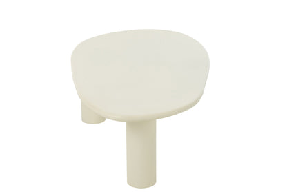 Side Table Bali Mdf/Pvc White Large