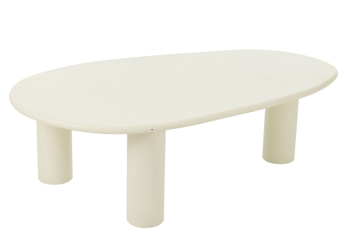 Side Table Bali Mdf/Pvc White Large