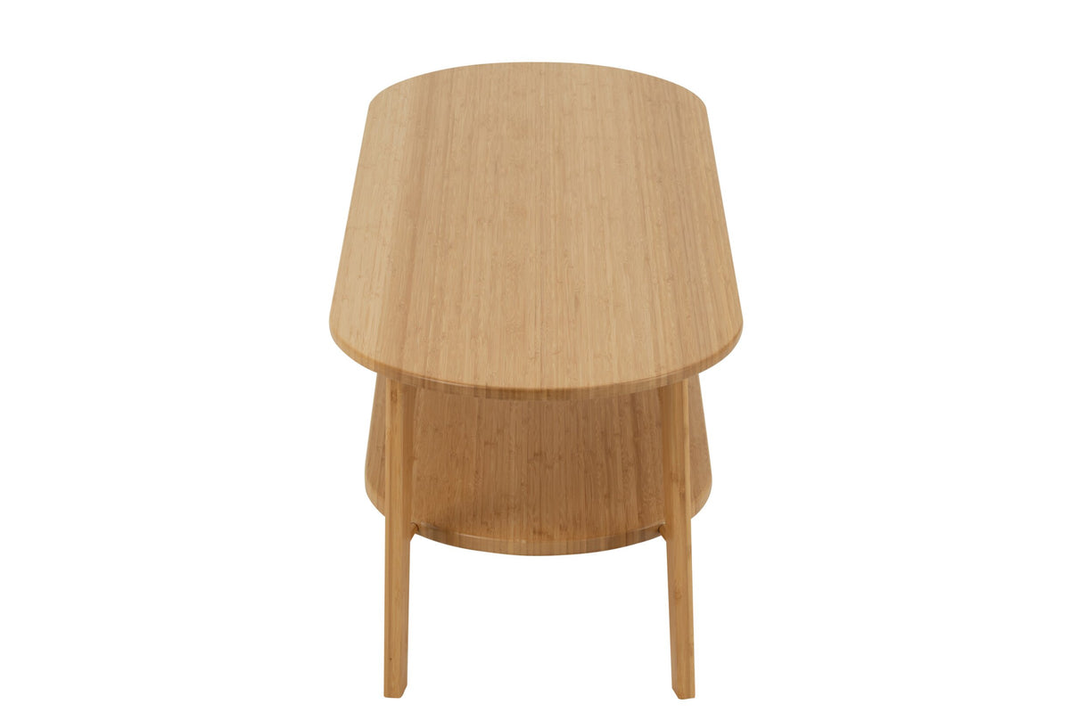 Coffee Table Square Bamboo Natural