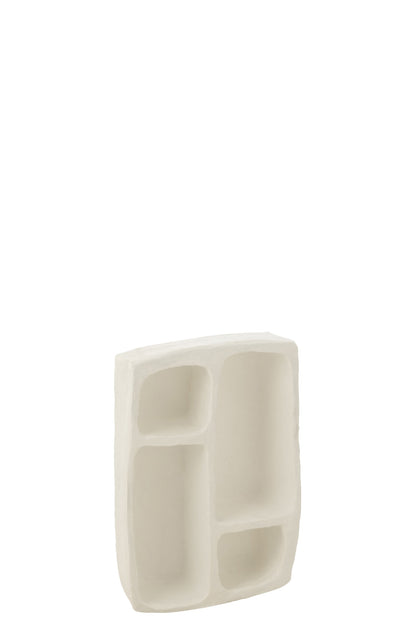 Wall Rack Flint Paper Mache White Small