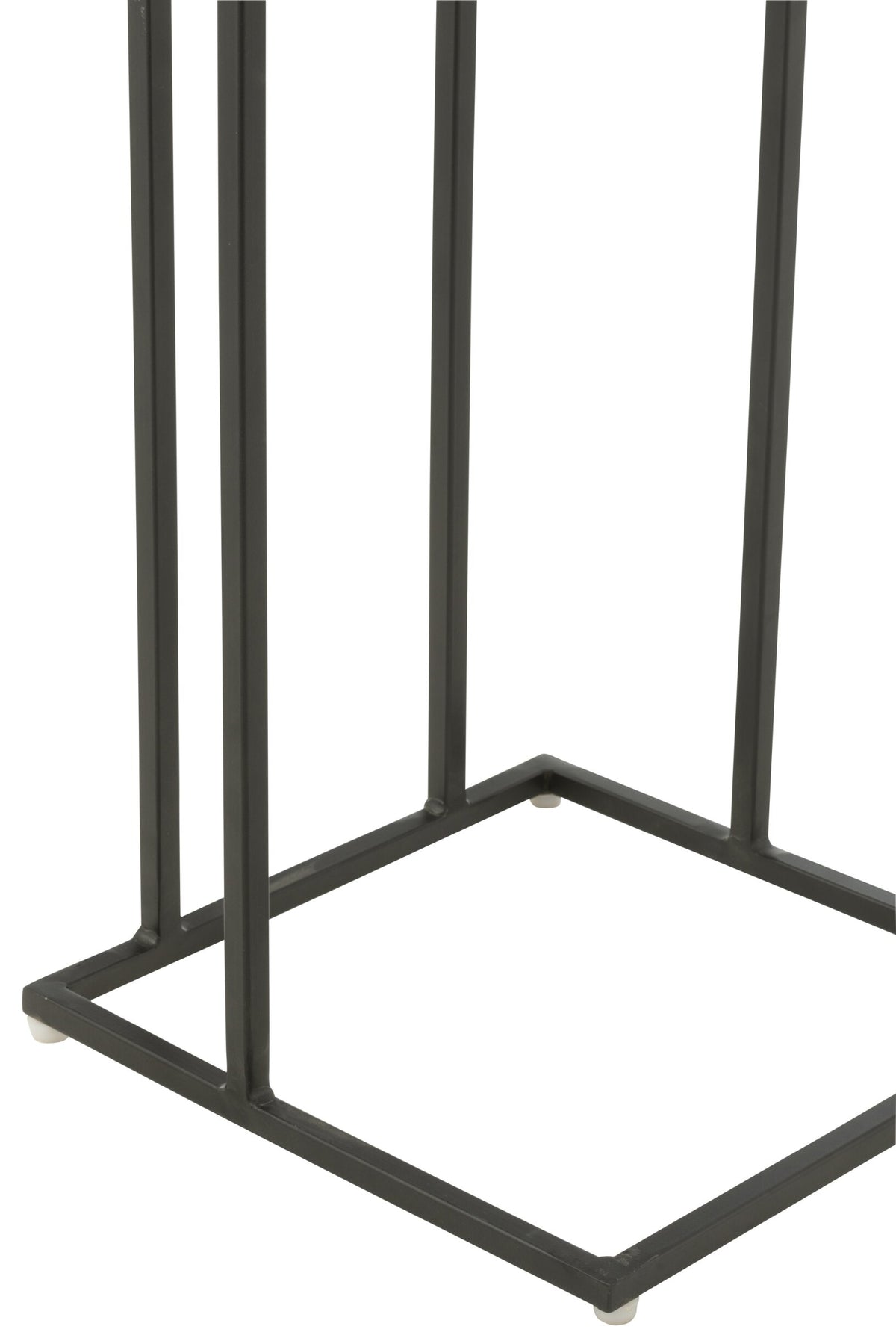 Side Table Square Acacia Wood/Resin Natural/White