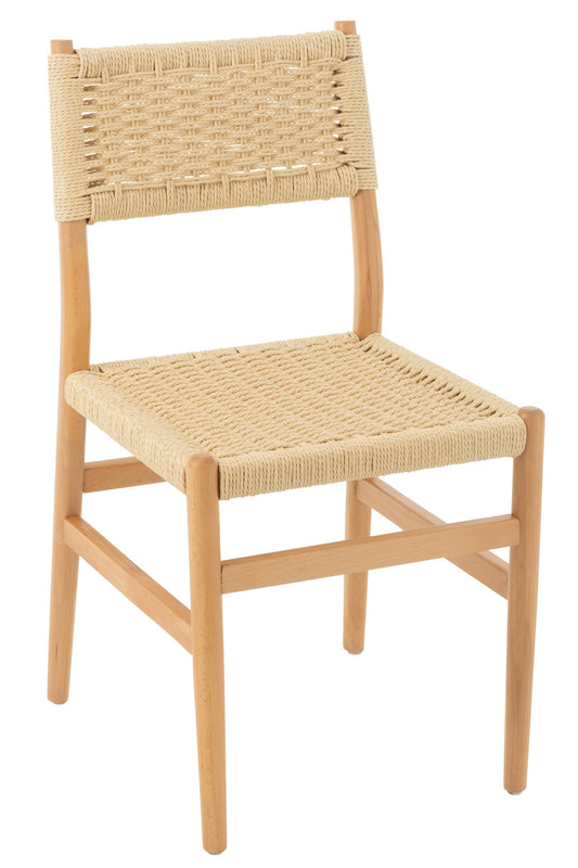 Chair Lap Beech Wood/Rope Natural