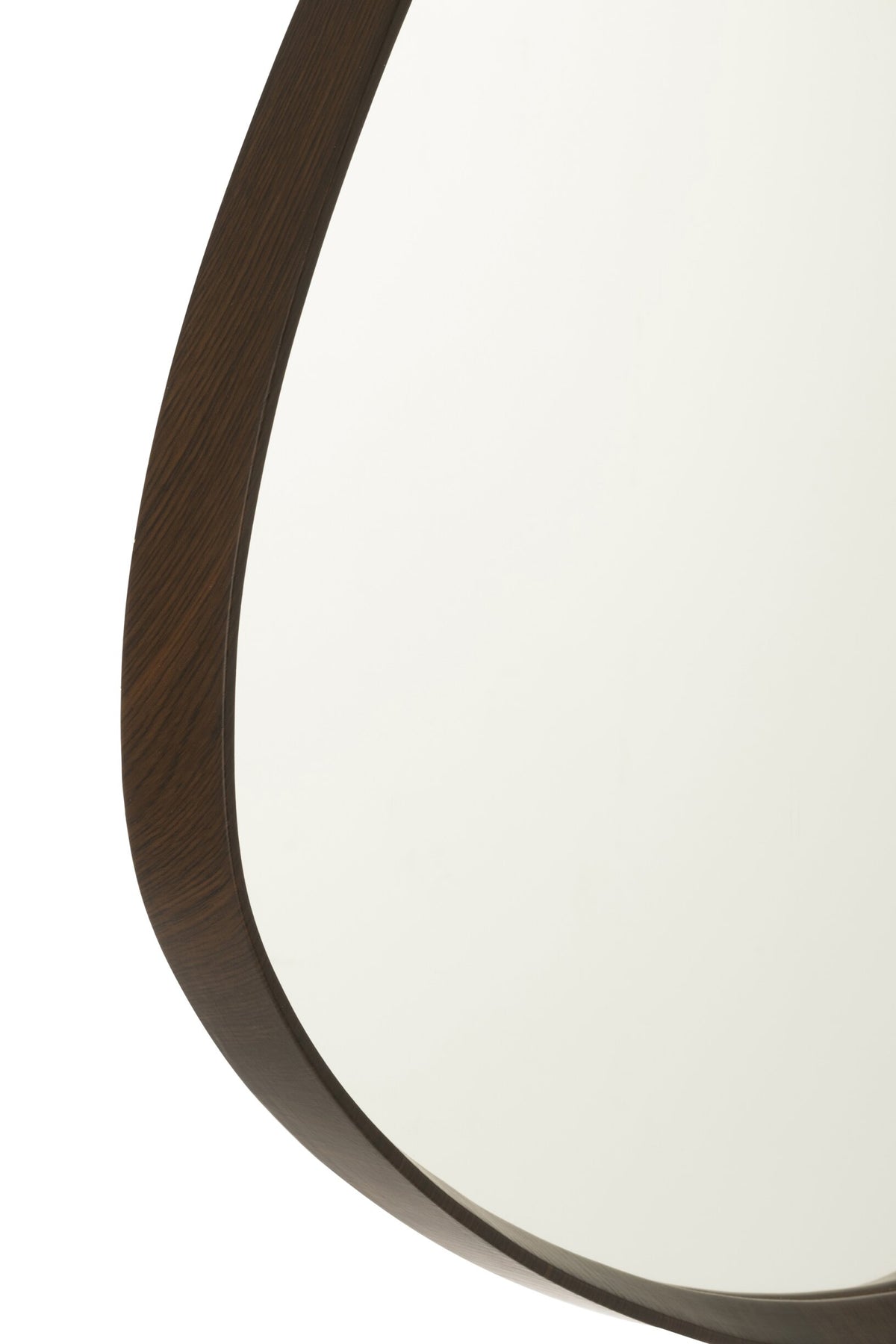 Hanging Mirror Abstract Mirror/Mdf Dark Brown Small