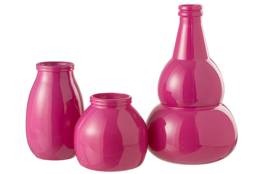 Vase Cocoon Glass Pink