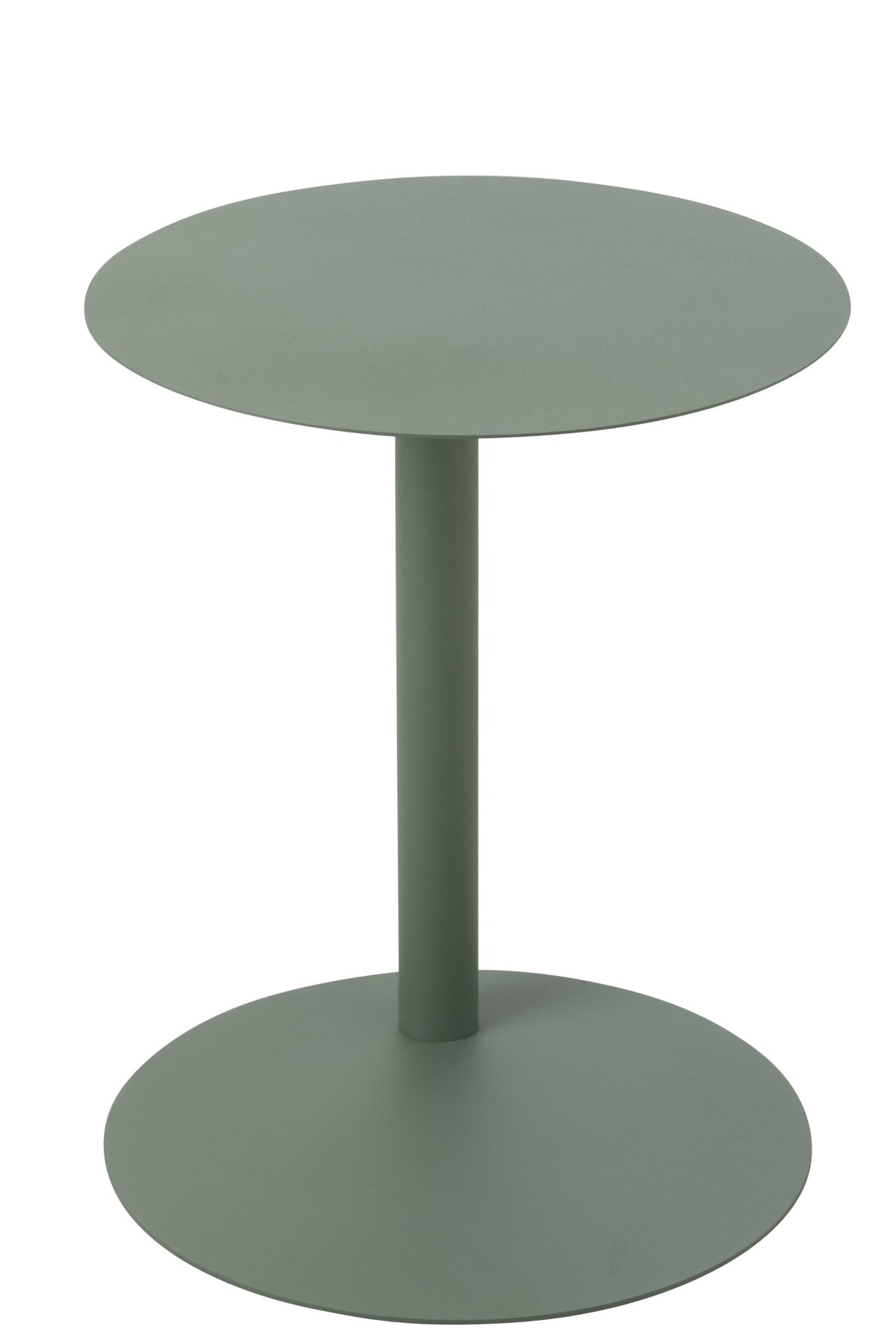 Side Table Round Metal Green