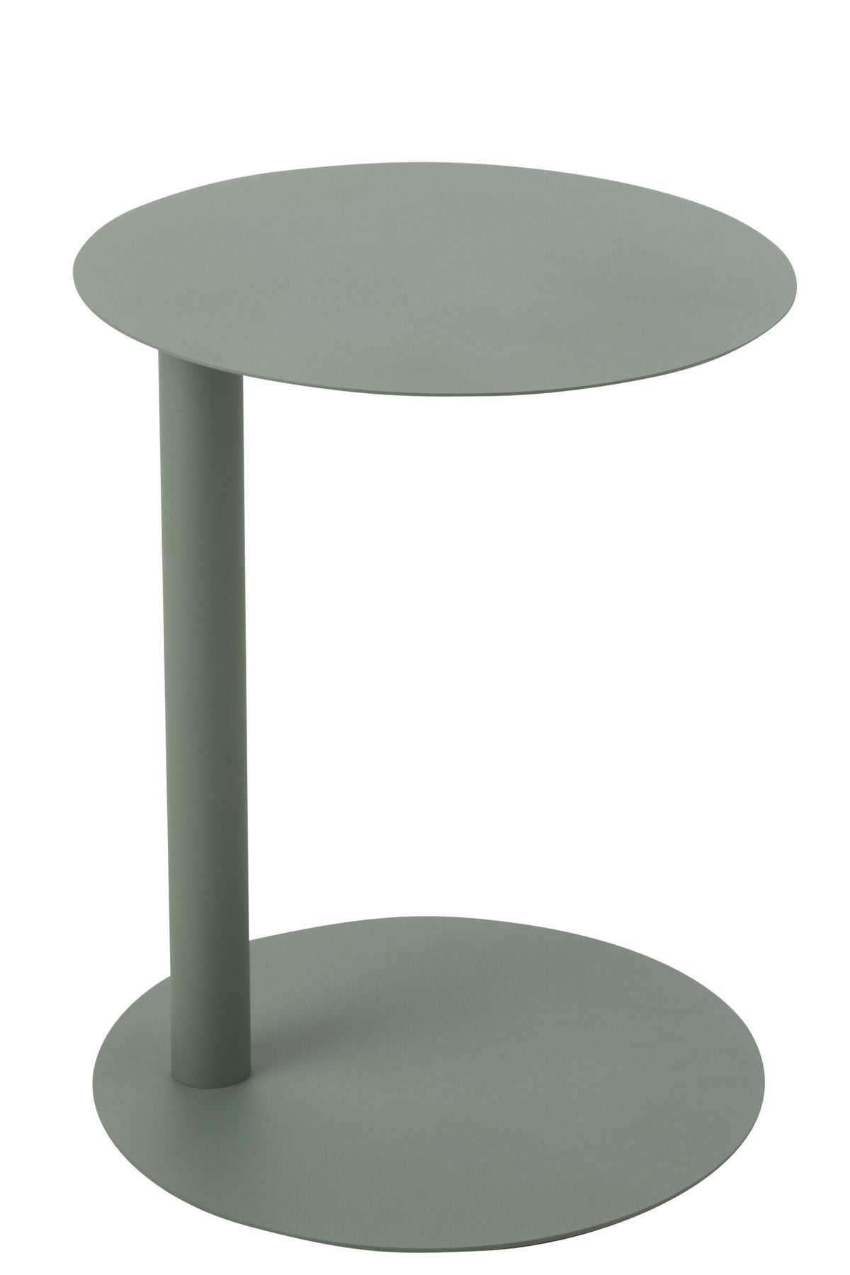 Side Table Round Metal Green
