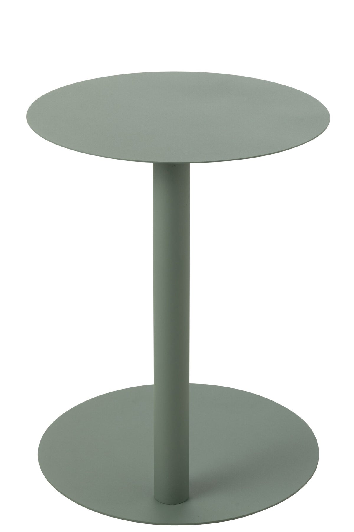 Side Table Round Metal Green