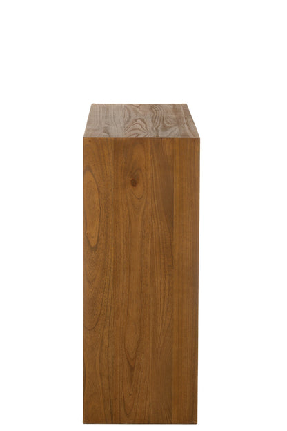 Wall Rack Cube Wood Brown