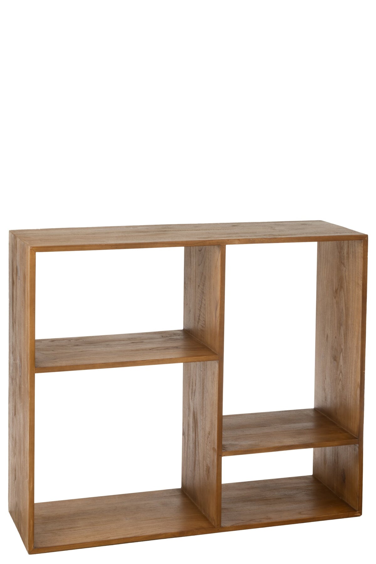 Wall Rack Cube 4p Wood Brown