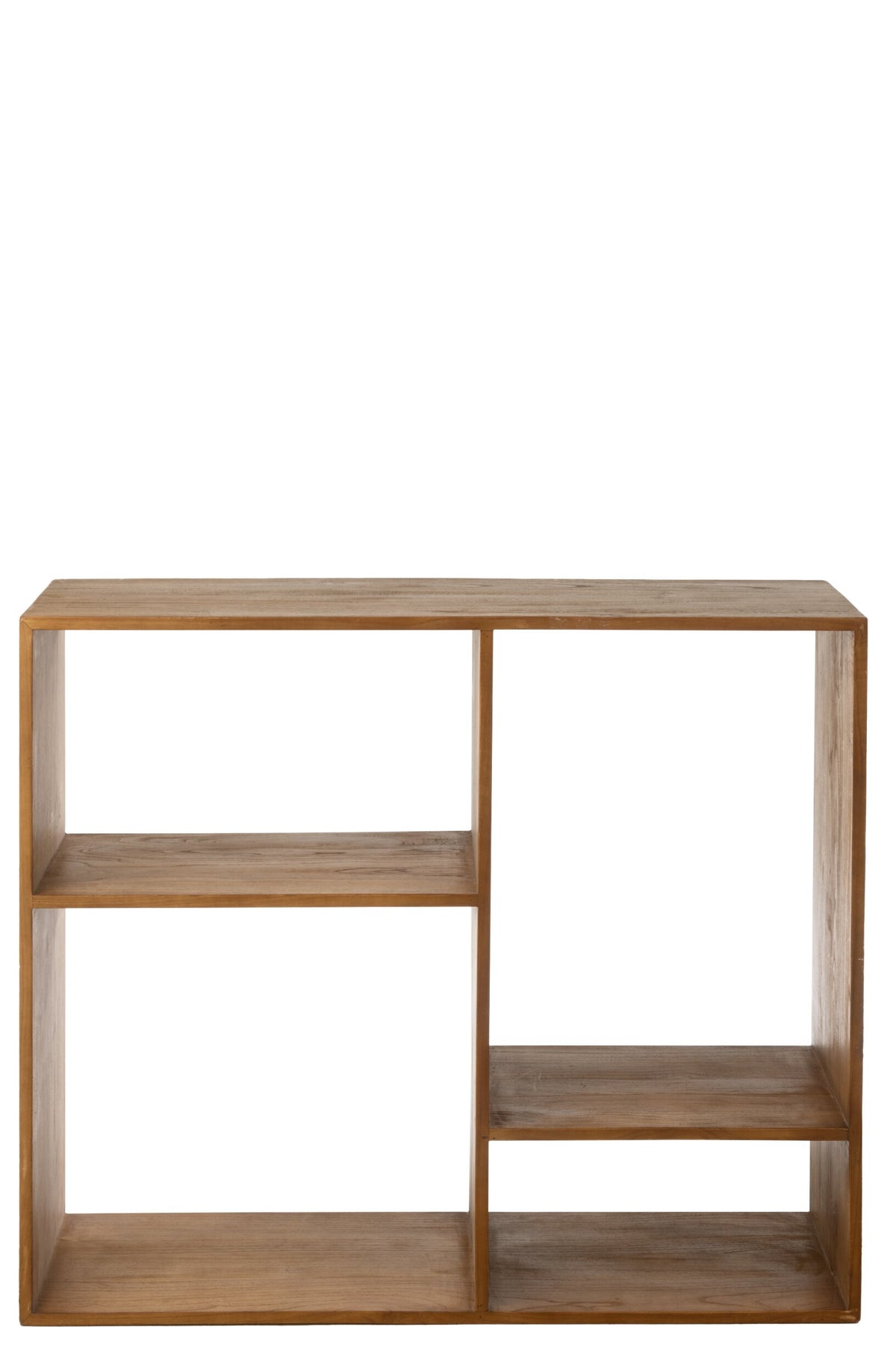 Wall Rack Cube 4p Wood Brown