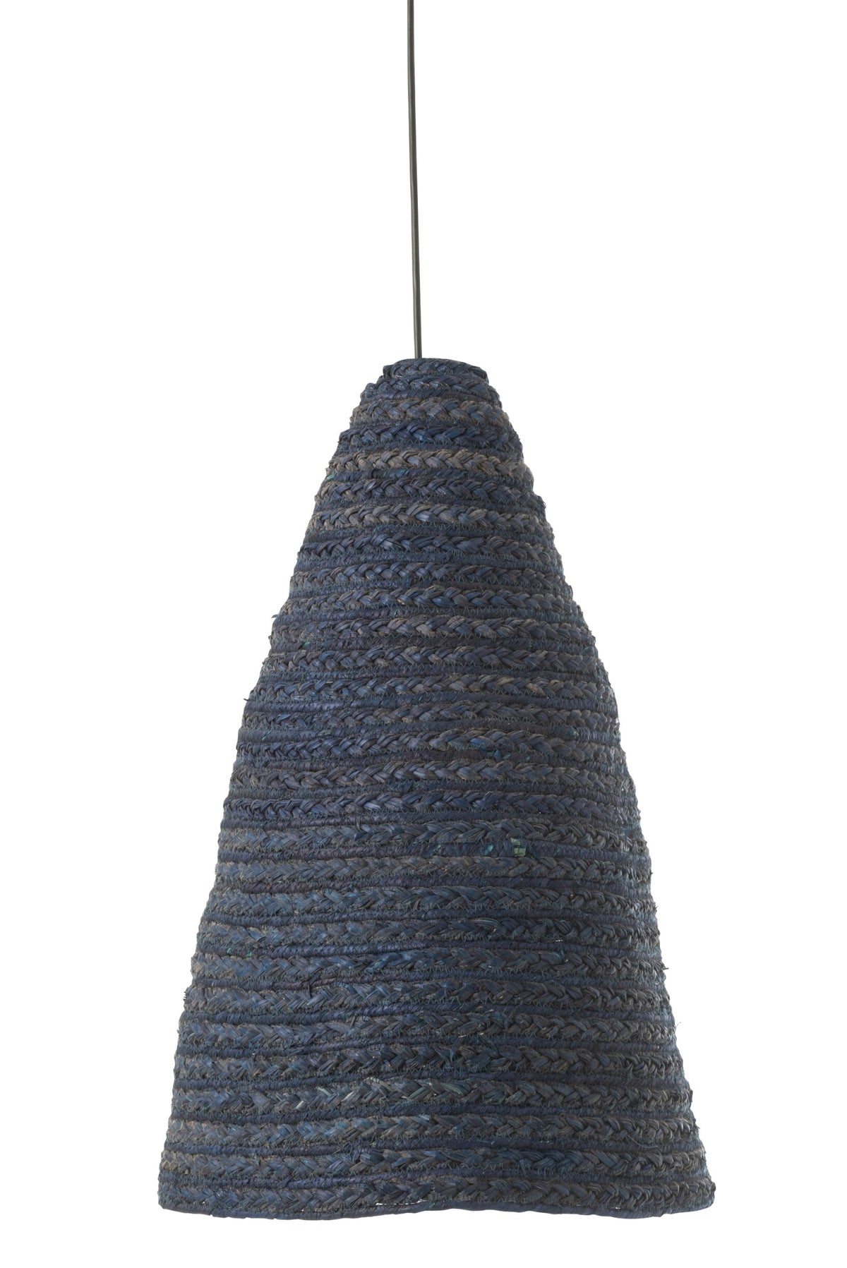 Hanging lampshade maize leaf dark blue