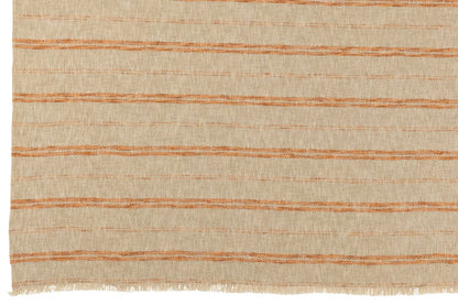 Plaid Stripes Linen/Cotton Beige/Rust