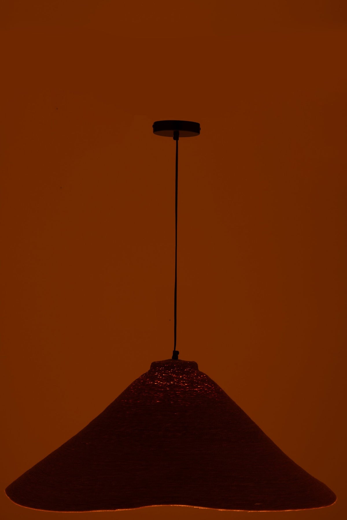 Pendant lamp seagrass rust