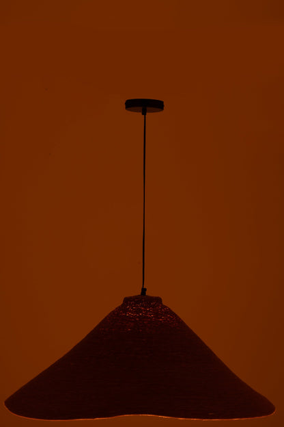 Pendant lamp seagrass rust