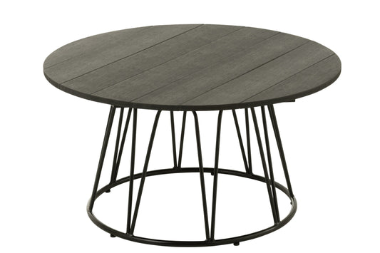 Table Zoa Steel/Polyethylene Black