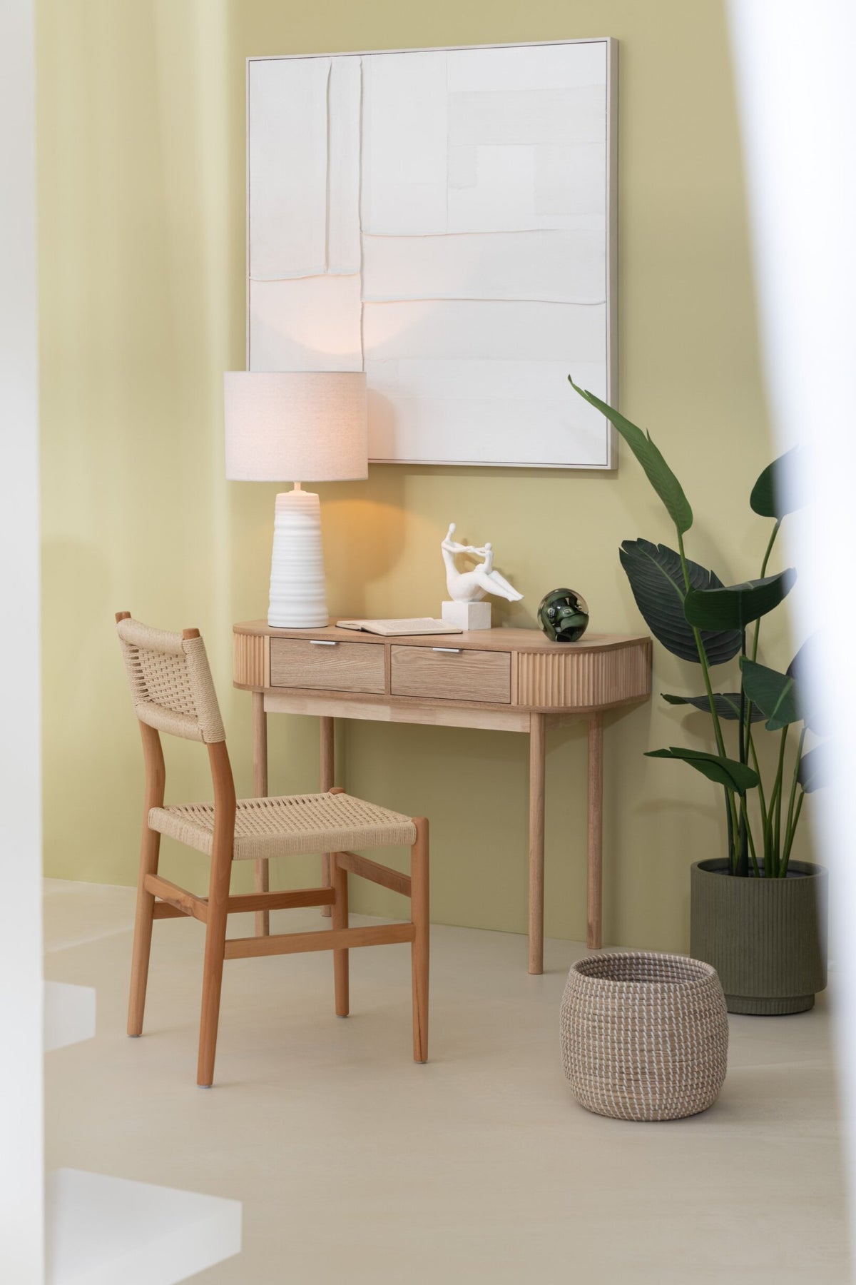 Painting Log Canvas/Pinewood White