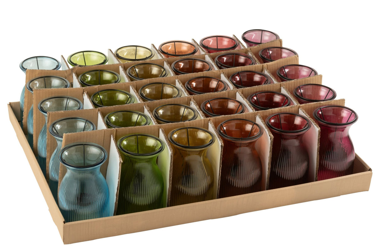 Plateau Theelichthouder Popa Glas Mix Assortiment Van 6