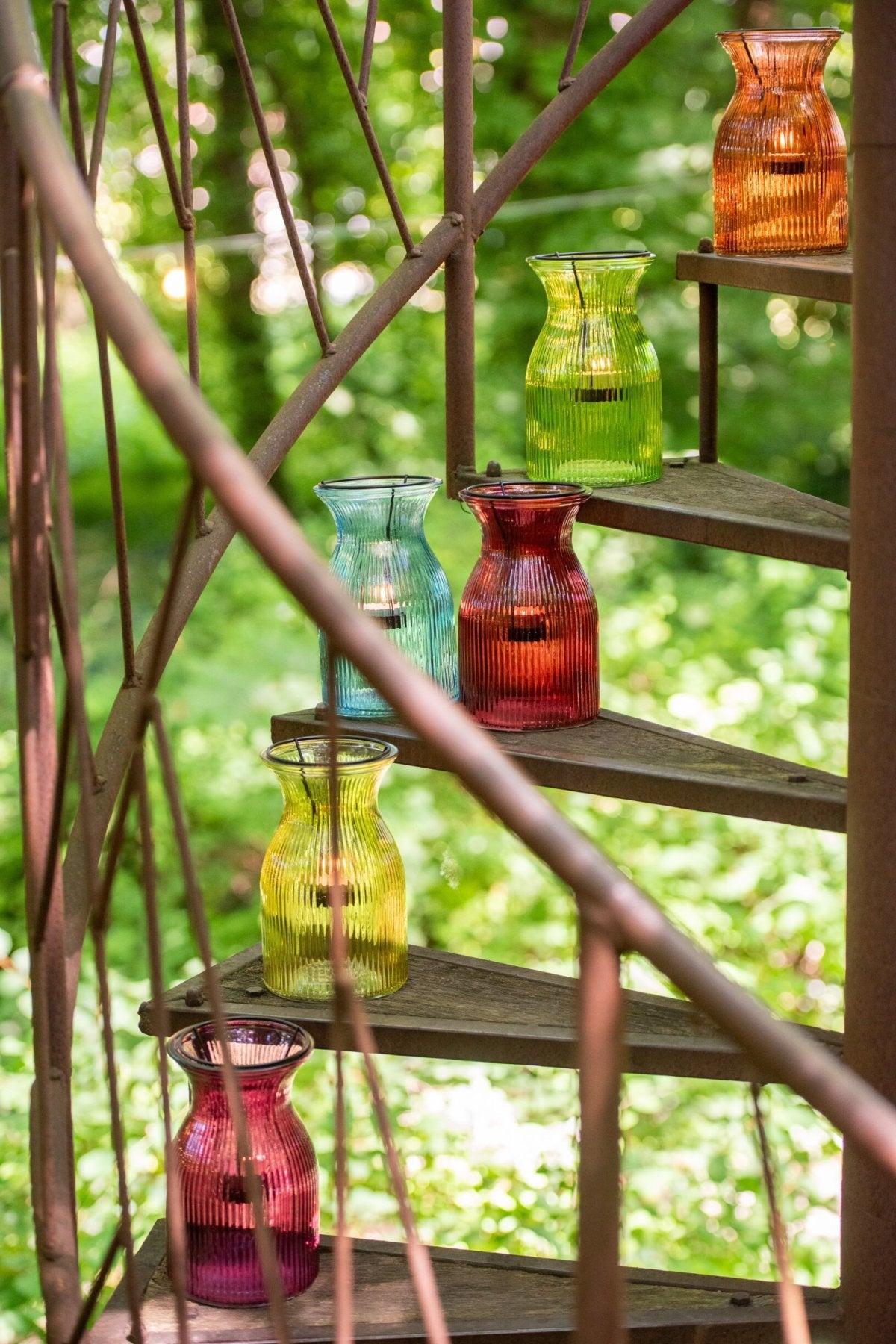 Plateau Theelichthouder Popa Glas Mix Assortiment Van 6