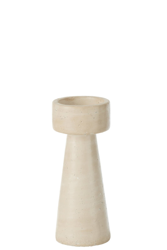 Kandelaar Orlina Cement Creme Large