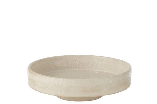 Tray Decorative Olina Cement Cream Large