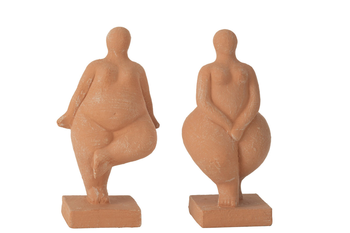 Figurine Modern Venus Cement Terra Assortment Of 2