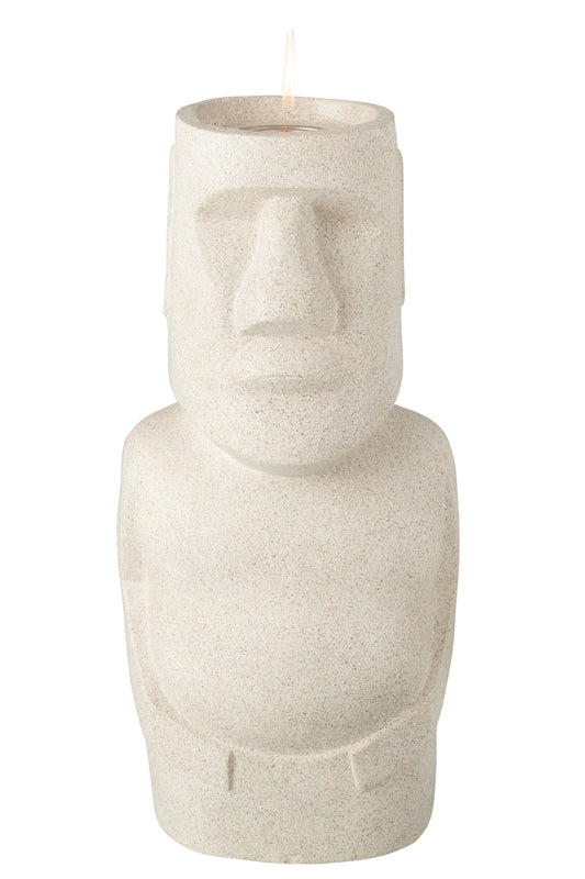 Tafelhaard Bio-Ethanol Moai Mgo Grijs