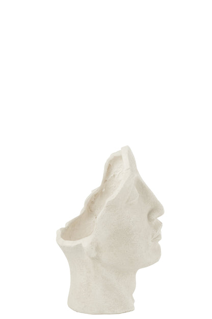 Flower Pot David Clay White Small