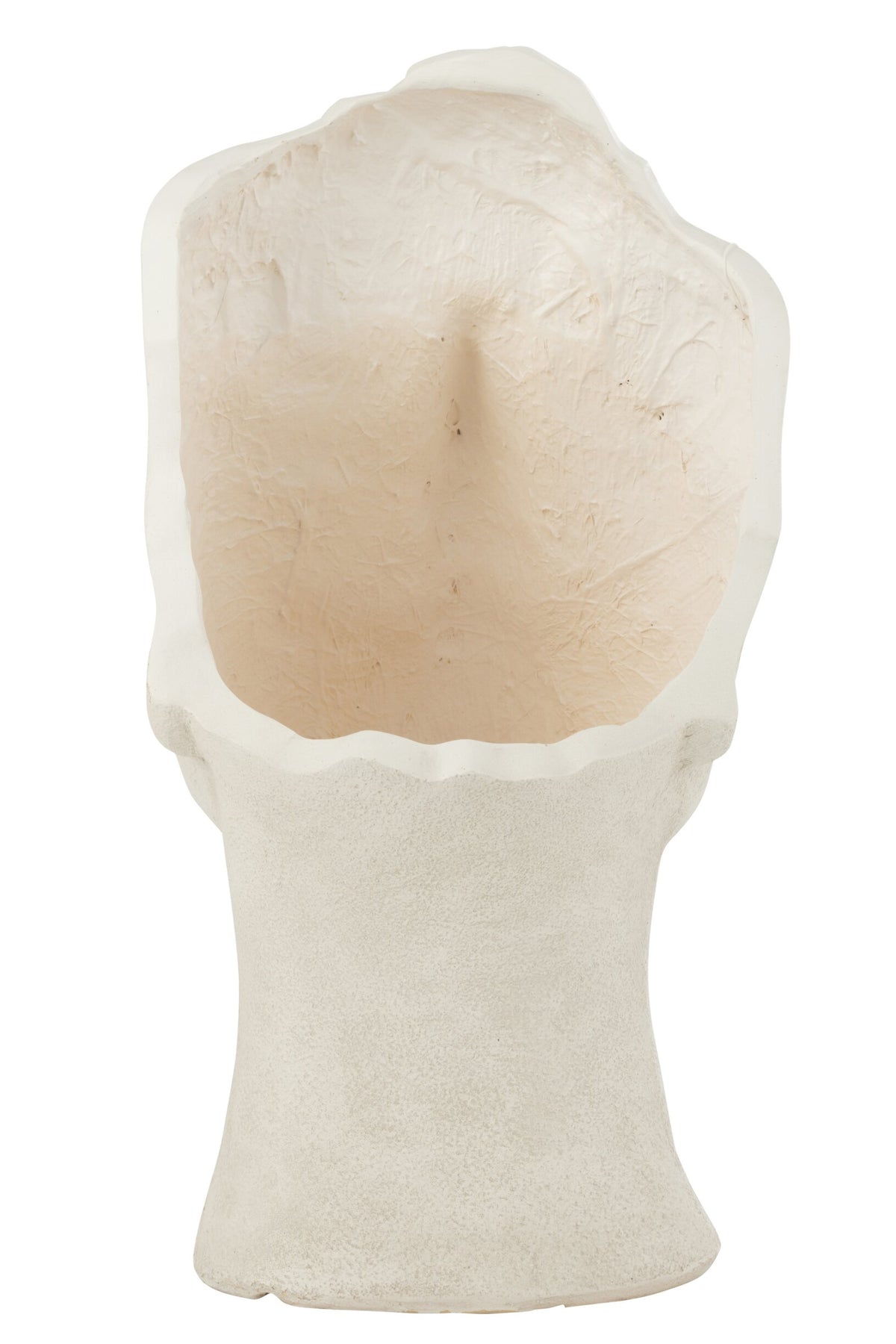 Flower Pot David Clay White Large