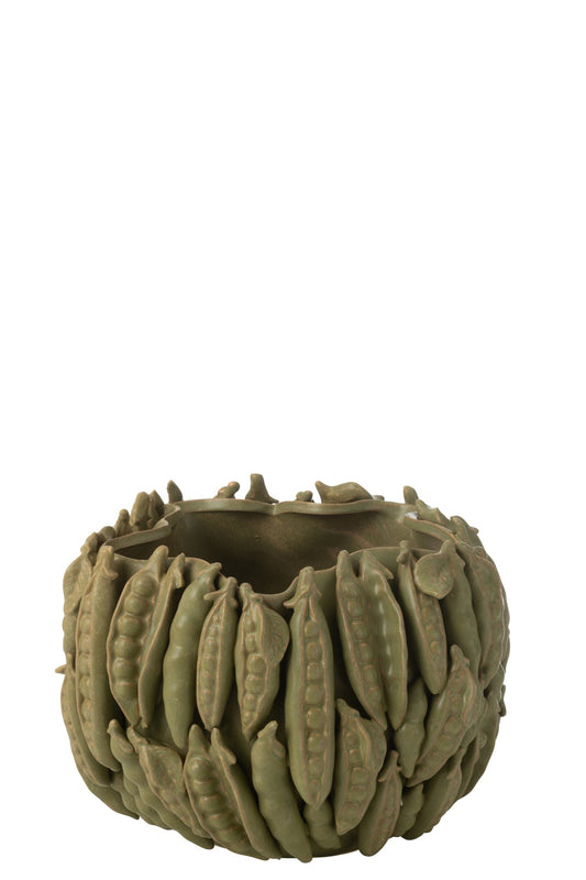 Vase Botanica Peas Wide Clay Green