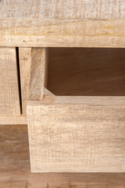 Bar 3 Drawers+3 Shelves Wood Natural