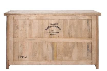 Bar 3 Drawers+3 Shelves Wood Natural