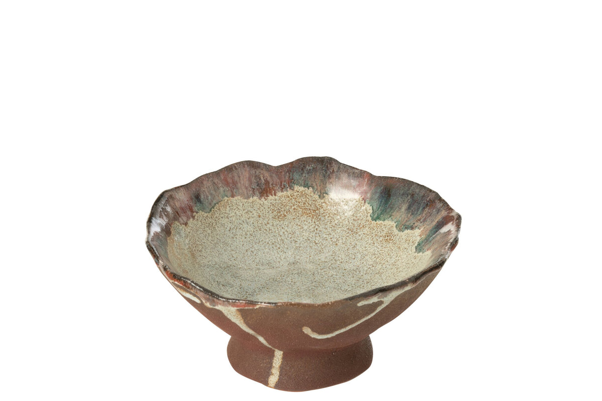 Tray Decorative Naga Ceramic Rusty Brown Small