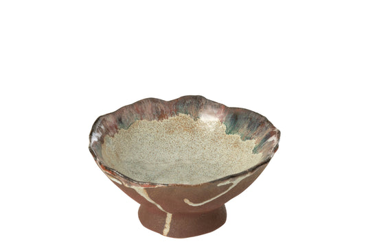 Tray Decorative Naga Ceramic Rusty Brown Small