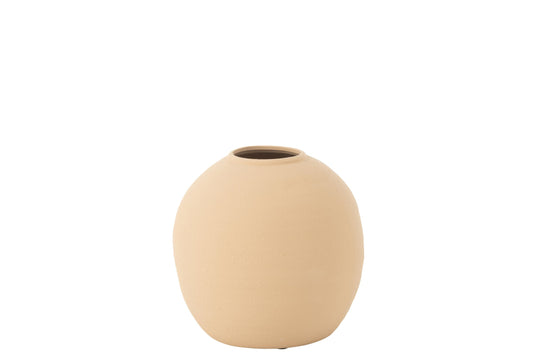 Vase Cassia Round Clay Beige Small