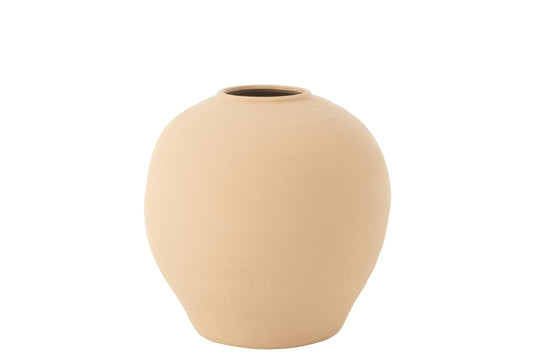 Vase Cassia Round Clay Beige Large