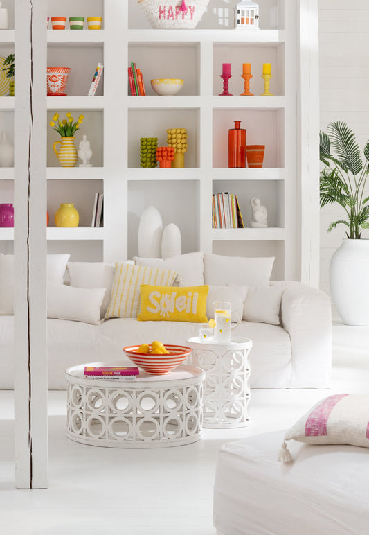 Vase Creta Clay White Small
