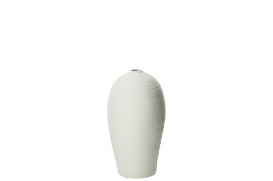 Vase Creta Clay White Small