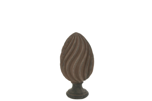 Decorative Abstract Pineapple Polyresin Brown/Black