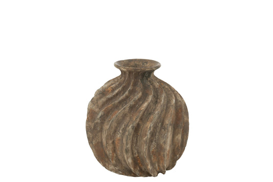 Vase Balloon Antique Polyresin Large