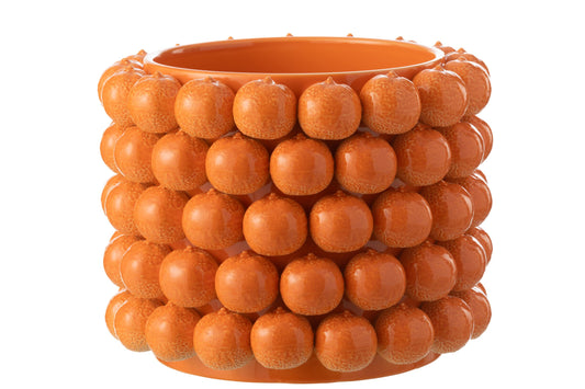 Flowerpot Oranges Ceramic Orange Extra Large
