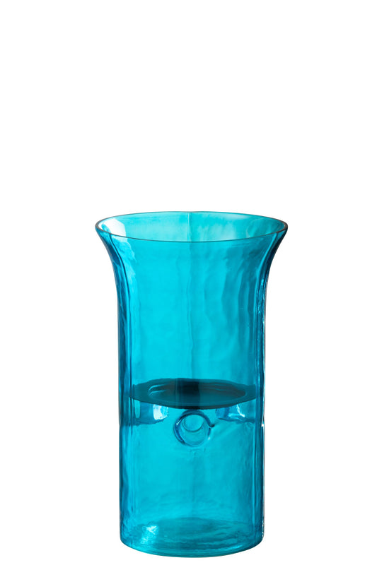 Windlicht Tarifa Smal Glas Azuur Small